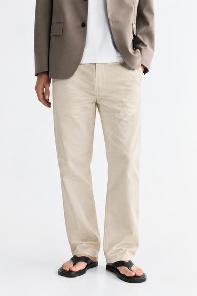 Ivory Essential Remi cotton Trousers