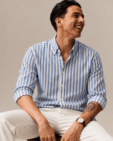 Coastal Blue Stripe Shirt