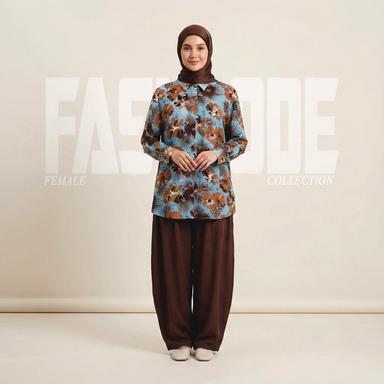 Blue Autumn Bloom Co-ord Set